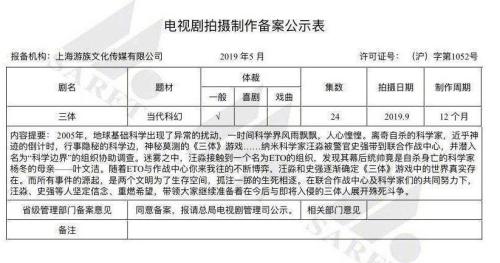 動(dòng)畫(huà)版《三體》宣傳視頻引爭(zhēng)議 制作方回應(yīng) 