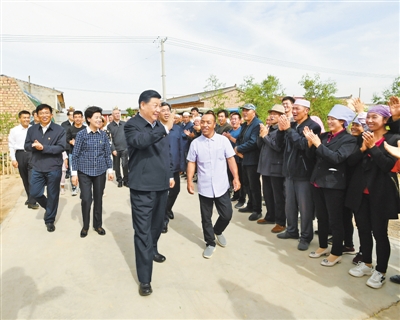 習(xí)近平在寧夏考察時強(qiáng)調(diào)  決勝全面建成小康社會決戰(zhàn)脫貧攻堅(jiān)繼續(xù)建設(shè)經(jīng)濟(jì)繁榮民族團(tuán)結(jié)環(huán)境優(yōu)美人民富裕的美麗新寧夏