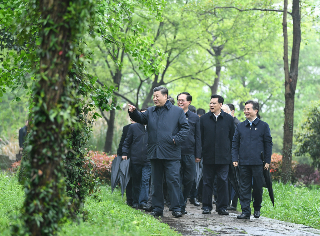 習近平：人不負青山，青山定不負人