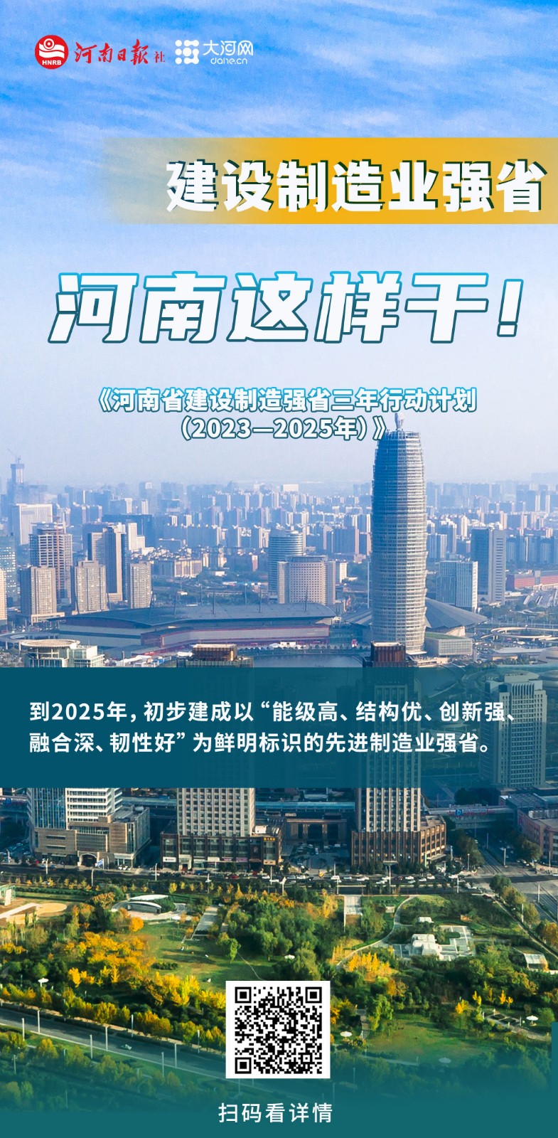 海報丨建設(shè)制造業(yè)強(qiáng)省，河南這樣干！