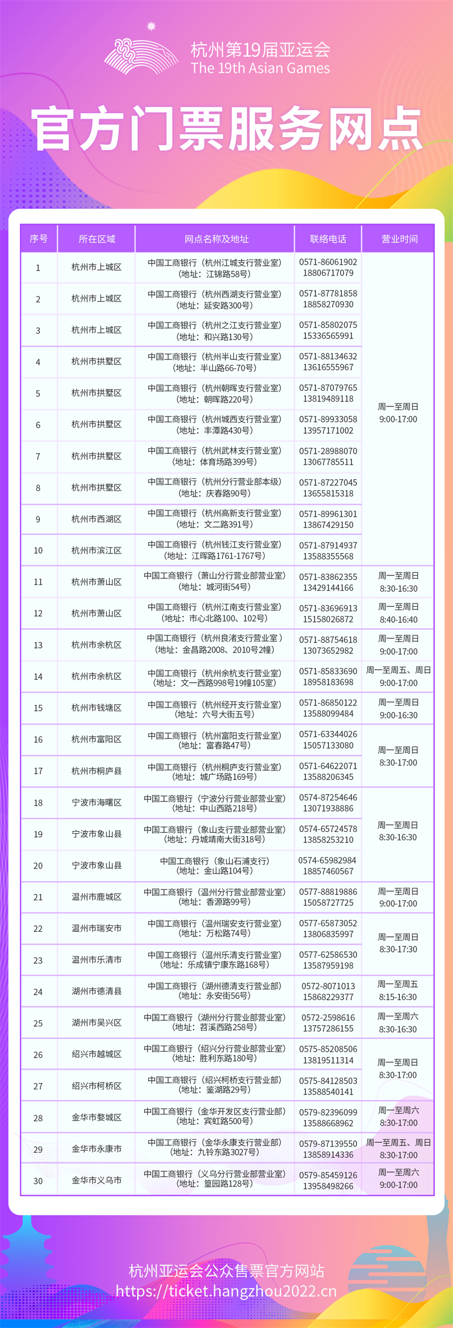 亞運(yùn)會(huì)開幕倒計(jì)時(shí)1個(gè)月 今起可線下購(gòu)買賽事門票