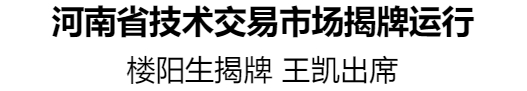 河南省技術(shù)交易市場揭牌運行