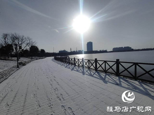 新蔡縣：“五湖四帶”披銀裝 雪中風(fēng)景美如畫