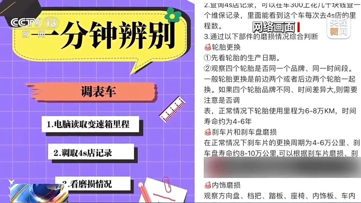 買二手車里程表被調(diào) 消費者能否要求“退一賠三”？