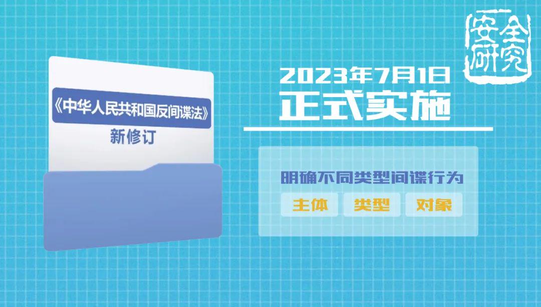 新修訂的《反間諜法》，了解一下！