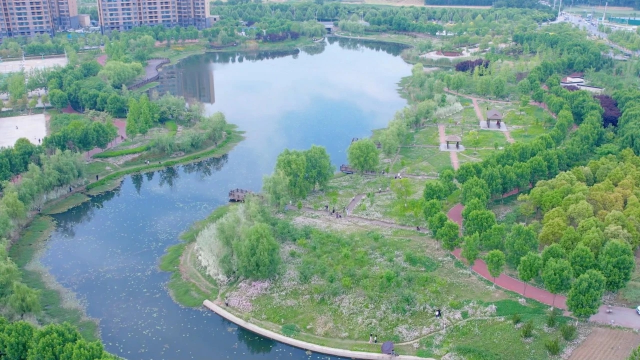 新蔡縣東湖公園成市民休閑好去處