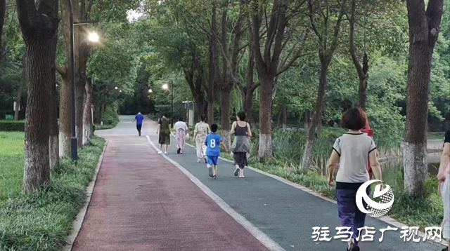 駐馬店置地公園成為夏日健身好去處