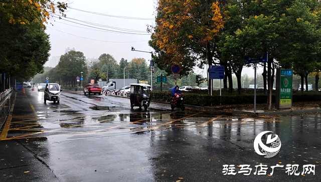 駐馬店市中心城區(qū)迎來雨霧天氣