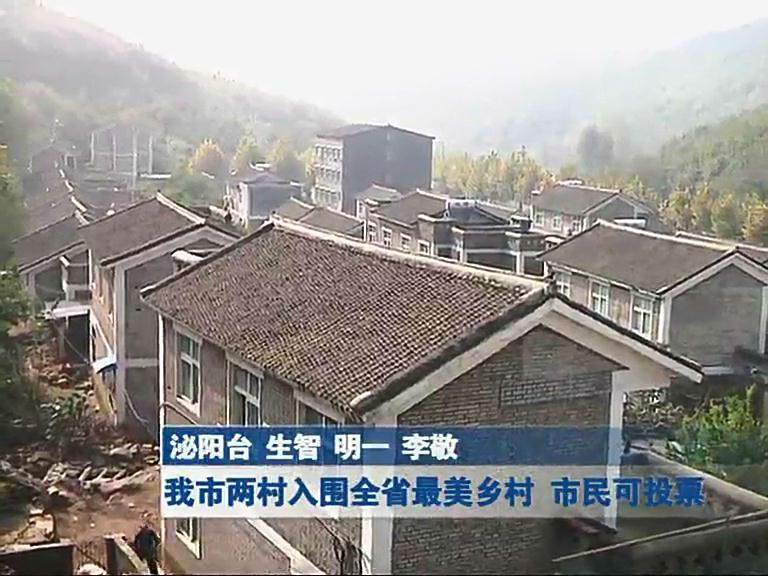 我市兩村入圍全省最美鄉(xiāng)村 市民可投票